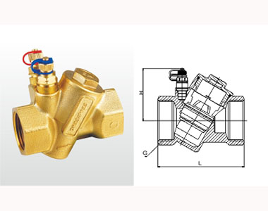 埃美柯黃銅動態平衡閥結構圖